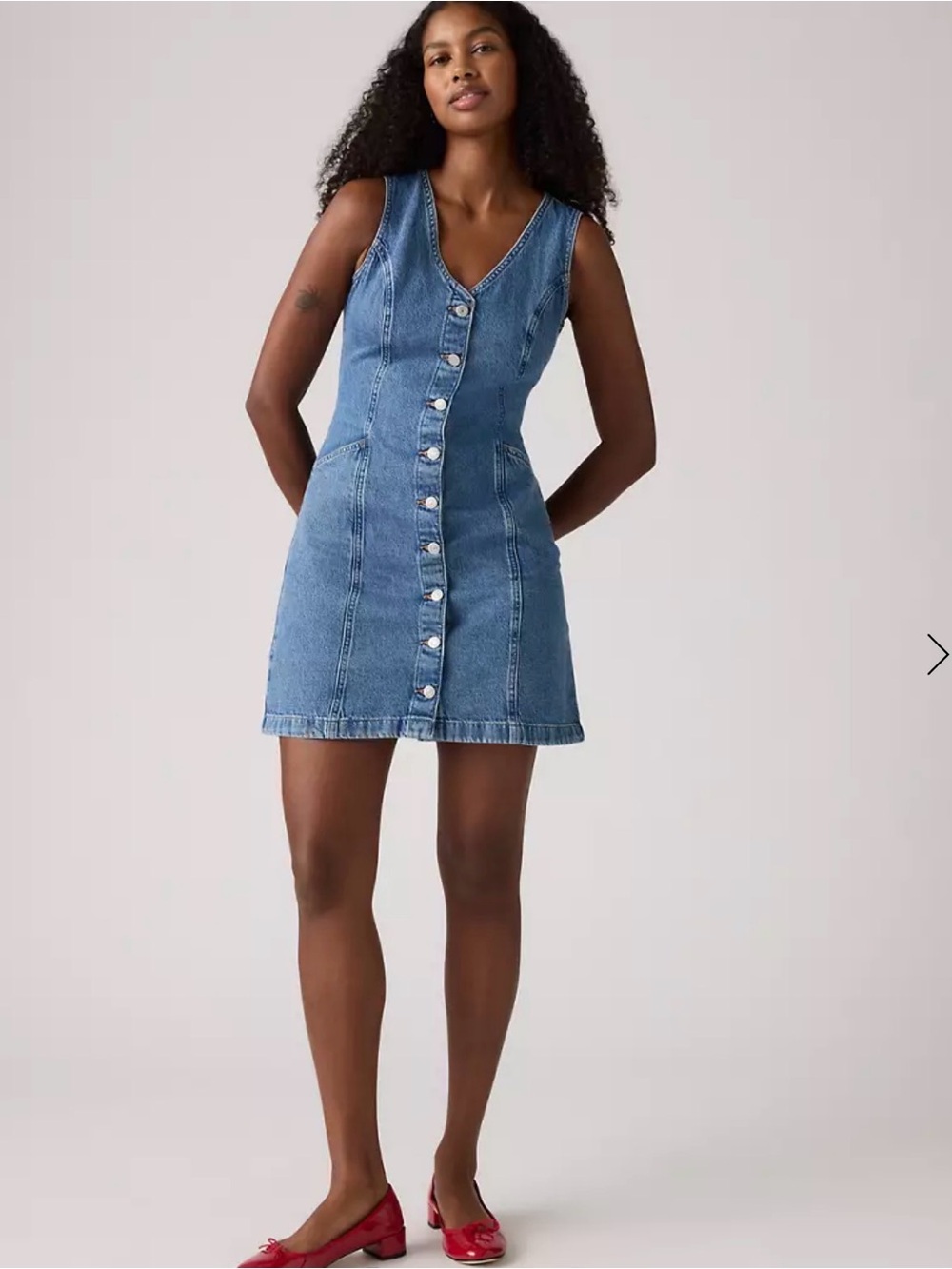 Levi's Vianna Vest Dress - L NWT